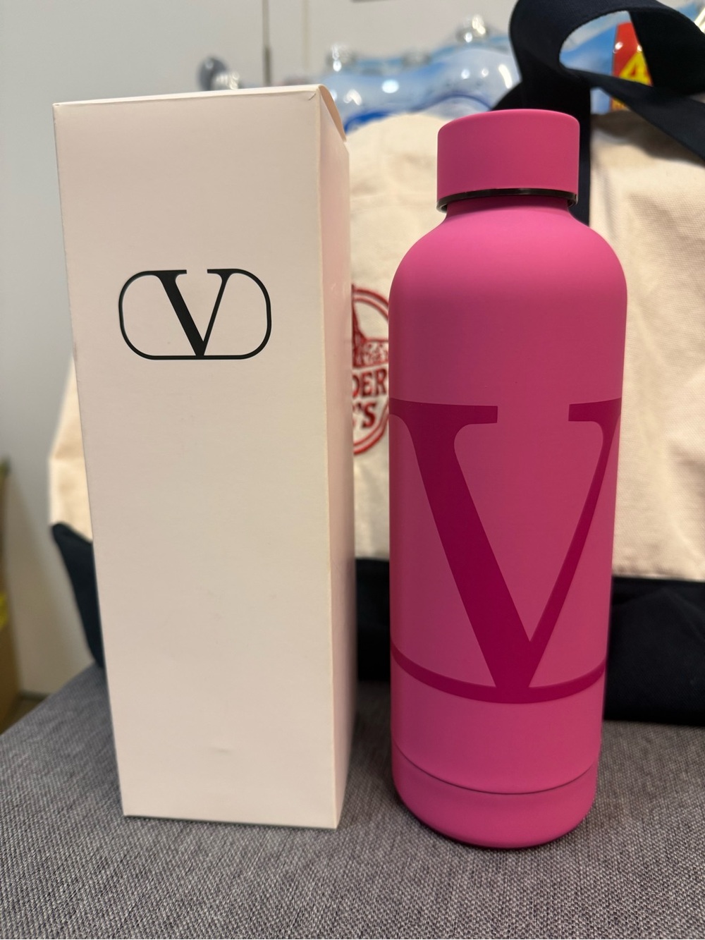 Valentino Pink Water Bottle - New